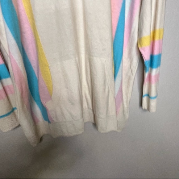 Torrid Colorful Striped Thin Hoodie Sweater Size 2X  (Torrid Size 1) - Picture 8 of 14